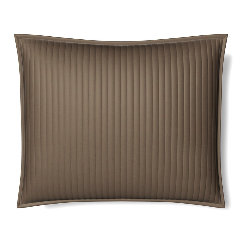  Quilted Silk Channel Sham, Metal, 20"H x 26"W