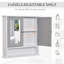 Dayaan Wall Mounted Mirror Cabinet W/ Double Mirror Doors & Adjustable Shelf