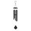 Carillon métallique 38 po H noir