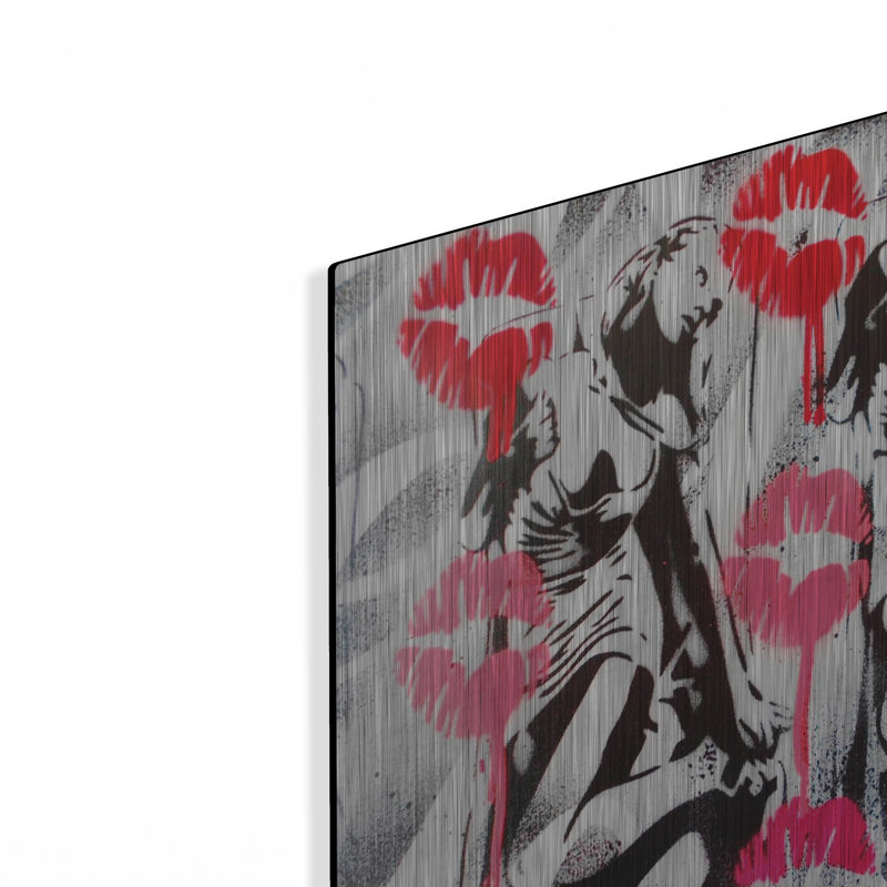«Lip Service» par Abstract Graffiti, art mural, H 12 po x l 12 po