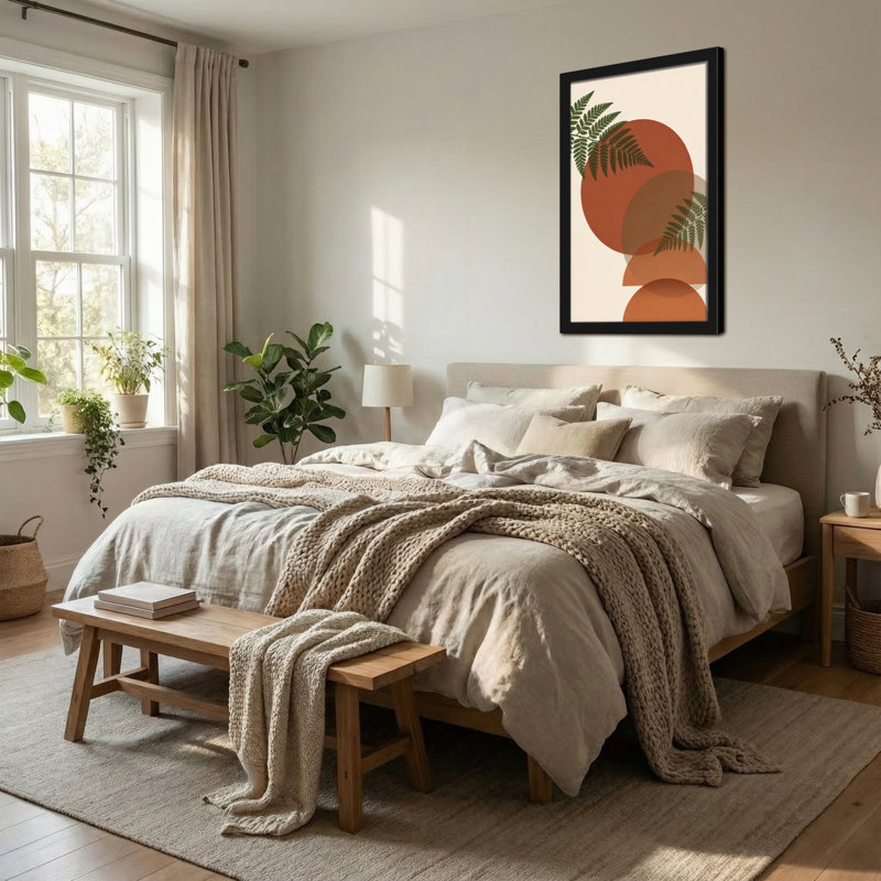 Abstract Abstract Ferns And Earth Tones Pattern
