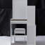Table de coiffeuse de gauche pour les petits espaces, avec chaise rembourrée et très grand miroir coulissant, rangement multi-couches, tabouret élégant de taille commode blanche, multi-couches grande capacité-1467064893