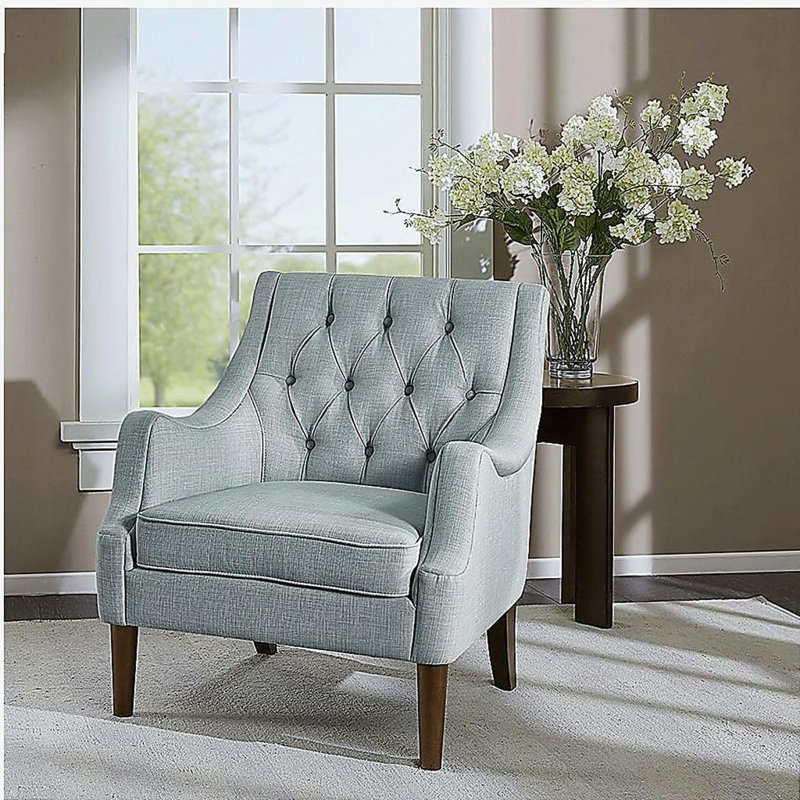 Fauteuil d'appoint capitonné