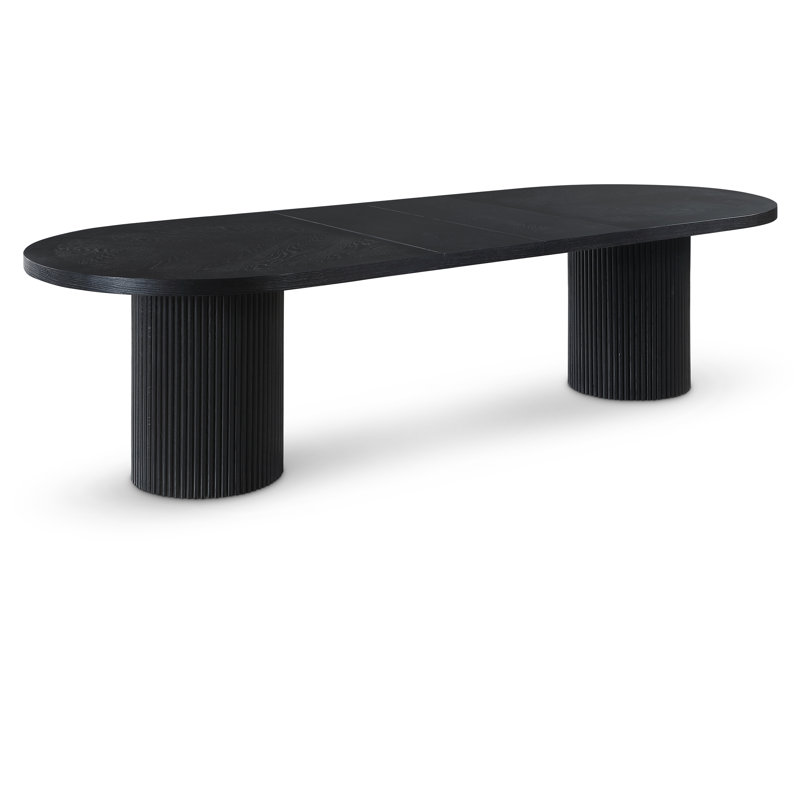 Table de salle à manger Ivona, Noir