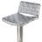Barber Upholstered Genuine Leather Adjustable Height Counter Stool with Stainless Steel Frame-22513609