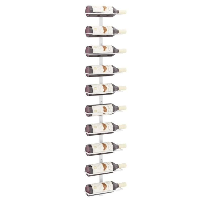 Support à vin Alixis, Blanc, H 47,2 po x l 9,4 po x P 3,5 po