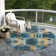 Machine Washable Indoor/Outdoor Cinead ACN1722 Teal Rug