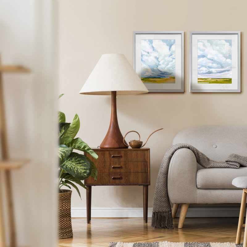 Lucid Skies I-ensemble de 2 reproductions d’art graphique encadrées sur papier