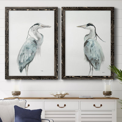 " Blue Heron I " 2 - Pieces