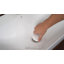 Lavabo de salle de bain semi-encastré Los Flexi, salle de bain rectangulaire encastrée blanche avec bonde escamotable de 17 po-108940904