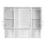 Armoire à pharmacie murale 35 po 2 en 1 avec miroir, tablettes réglables, portes à fermeture douce et rangement pour salle de bain | Idée de cadeau-556623303