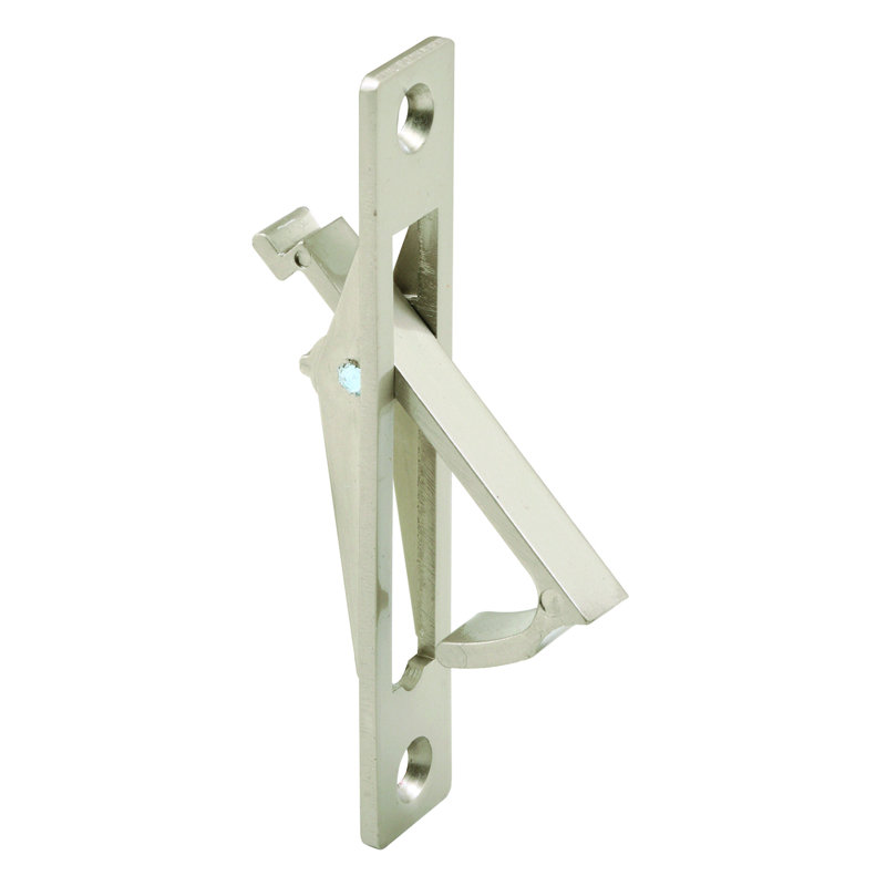 Moulé sous pression, nickel satiné, poignée de porte encastrée (paquet simple)