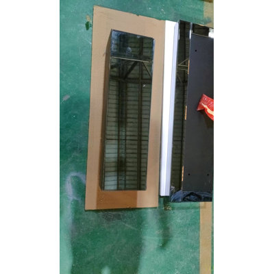 10 Inches Wide X 10 Inches Deep X 32 Inches High English Inch Acrylic Diamond Mirror Wall Furnace Frame With Two Side Pillars, Independent Fireplace Frame With Built-In Filling Material: Acrylic High