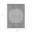 Tapis intérieur lavable rayé gris 5 pi x 8 pi