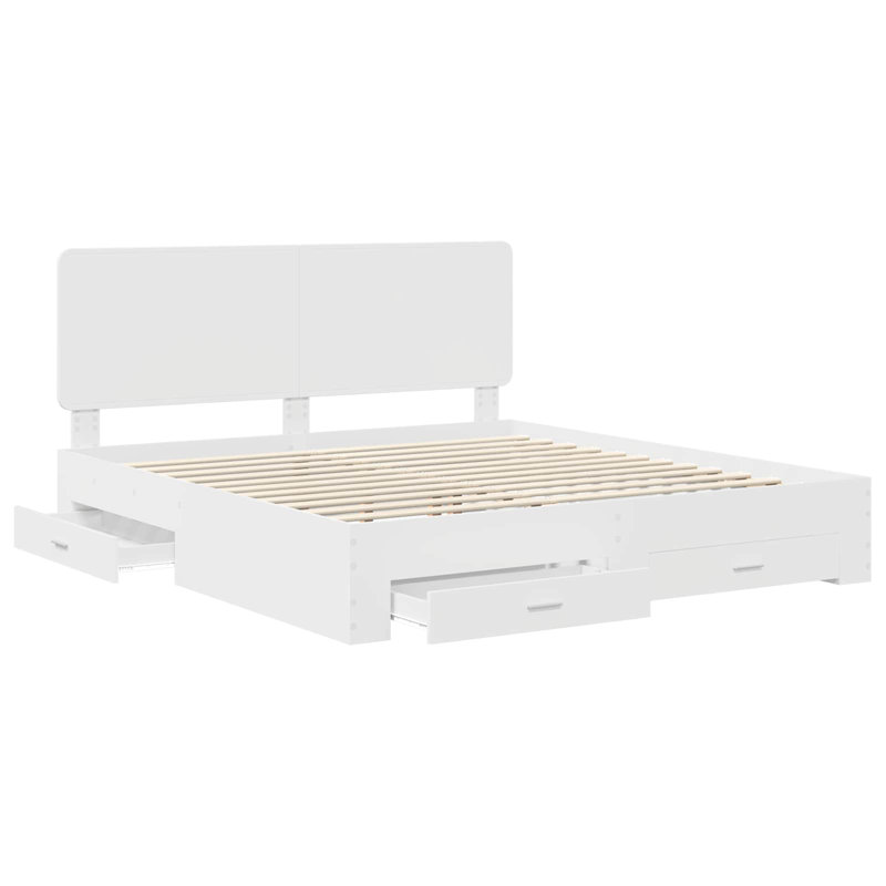 Bed, Super King (6'), White