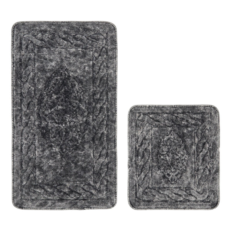 Ensemble de tapis de bain 2 pièces Prompton, Gris