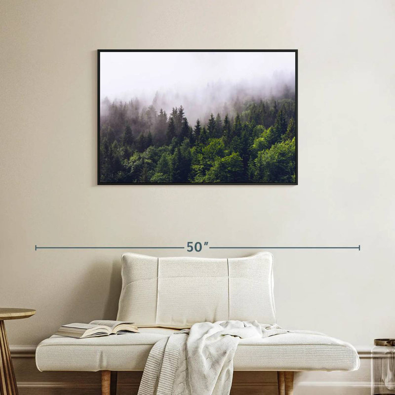 Misty Pine Forest, 25" H x 37" W
