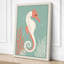 Graceful Seahorse Coastal - Wrapped Canvas-1698057909-1698057908