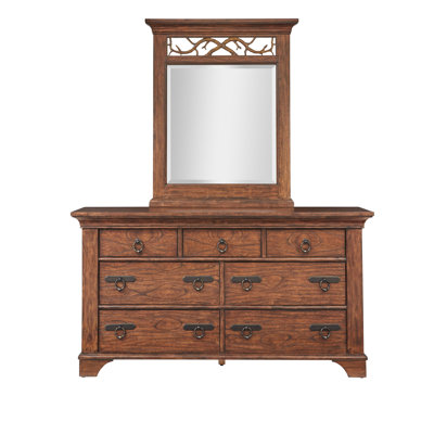 Aspen II Traditional Wooden Mirror For Dresser