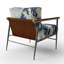 Chef-d'œuvre de la grande vague de Kanagawa IV - Fauteuil rembourré classique-112889680