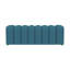Banc rembourré en tissu capitonné bleu paon-1095864670