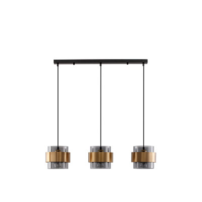3 - Light Black Drum Pendant