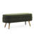 43.5"X16"X16" Storage Bench - Rubber Wood Legs, Handmade, Stylish Home Decor Addition Chair Practical Furniture