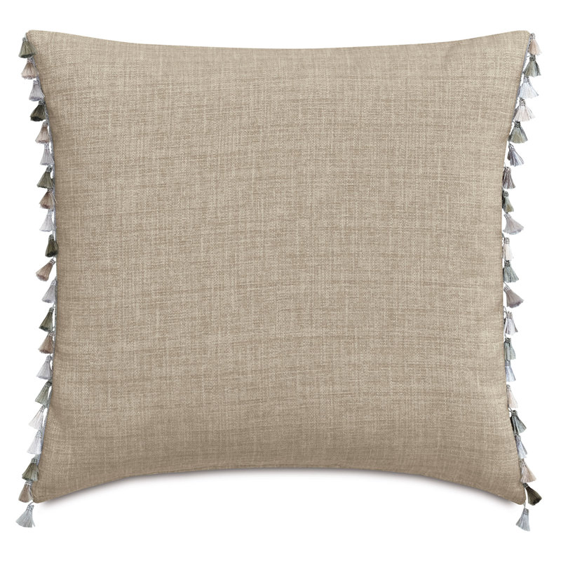 Coussin Rosecliff, Carré 20 po, Rayure taupe
