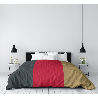 Polyester Box Stitch Striped Comforter
