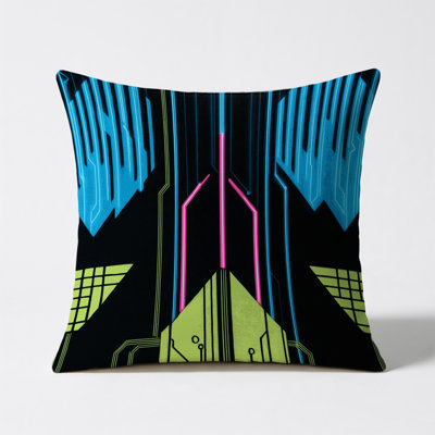 Chromatic Burst Indoor And Outdoor Throw Pillow