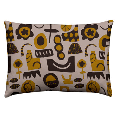 Ajinkya Abstract Rectangular Cushion