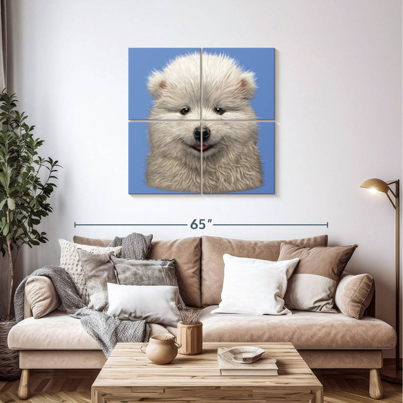 Brampt Samoyed Puppy, 38" H x 38" W