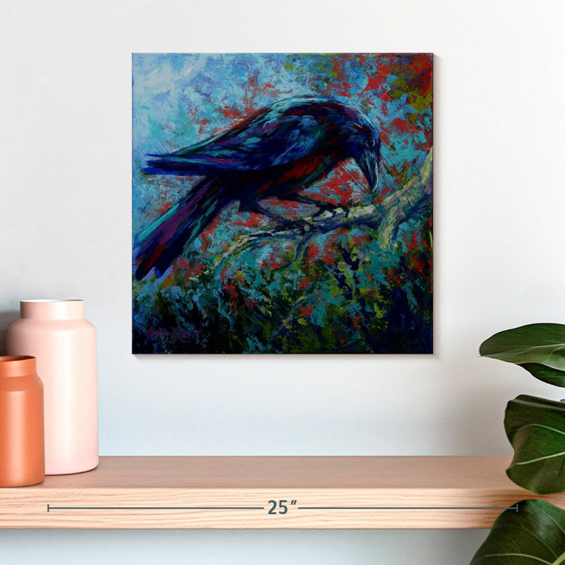 Crowle Raven, 16" H x 16" W