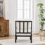 Chaise d'appoint avec cadre en bois tourné et solide-493307264