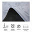 3X10 Gray William Morris Machine Washable Runner with Built-in Padding Non-Slip Backing (2'6" x 10')-737097557