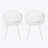 Plastic Dining Chair Set of 2 with sturdy four legs-1356096383