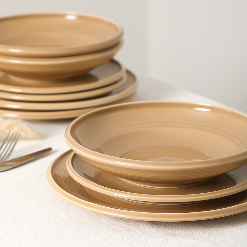 Service de vaisselle Earth & Clay Harmony, Gris, 12