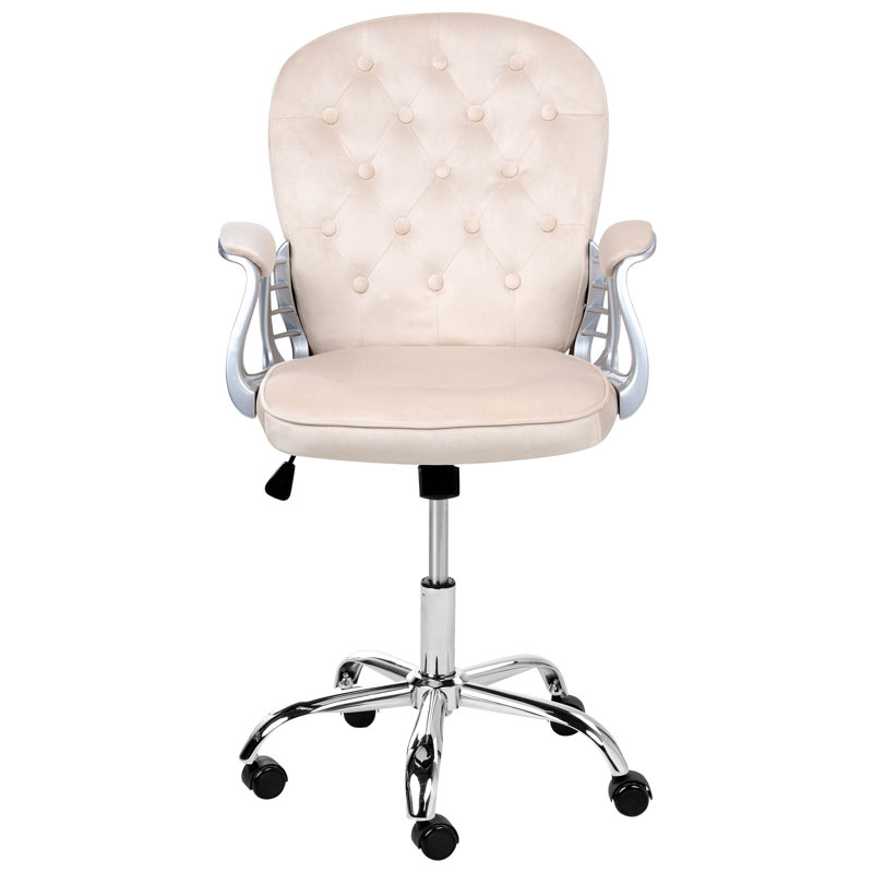 PRINCESS Velvet Office Chair, Beige