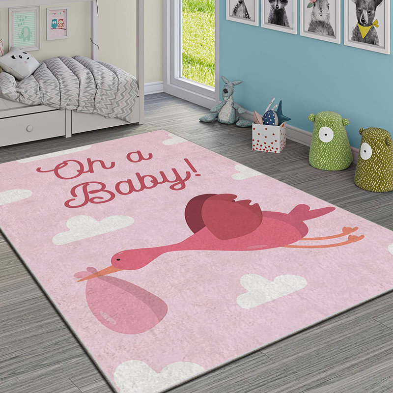 Tapis luxueux, 4,6 x 7,2 pi, 100% polyester, 740 g / m² | Revers en feutre antidérapant, éponge stratifiée pour le confort, antibactérien et facile à nettoyer | Tissu de velours élégant avec impression numérique, lavable à la machine