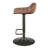 Swivel Upholstered Adjustable Height Counter Stool-397413323