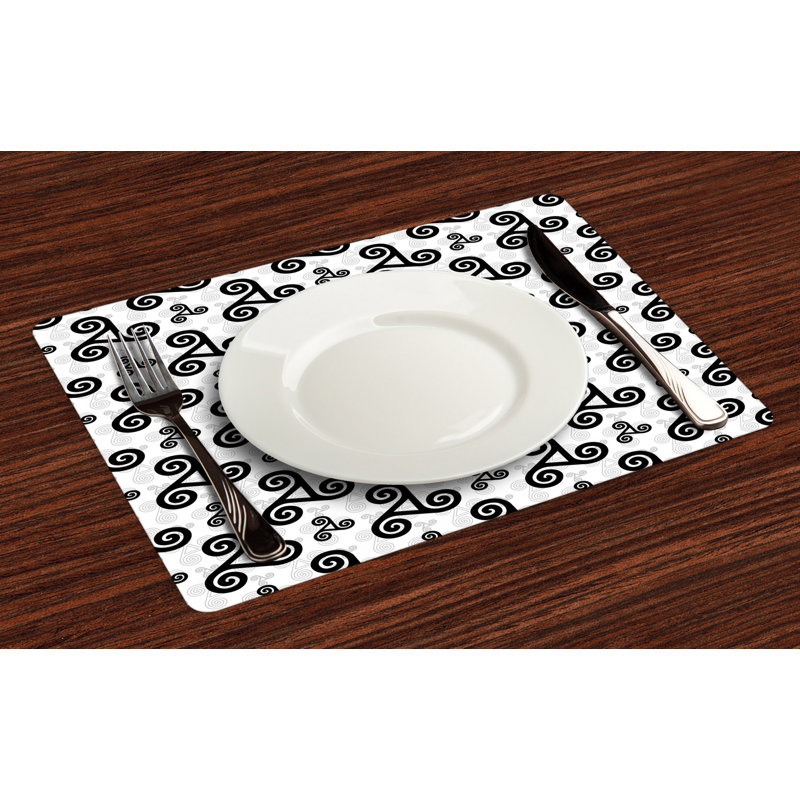 Polyester Geometric Rectangle Placemat