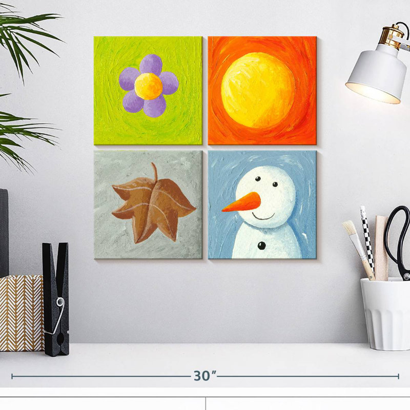 Ashelle 4 saisons en acrylique, H 18 po x l 18 po