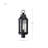 Ablakat - 1 Light Post Top - Matte Black with Clear Seeded Glass