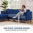 94.8 Wide Mid-Century L Shaped Boneless Upholstered Velvet Couch With Reversible Chaise-1237685898