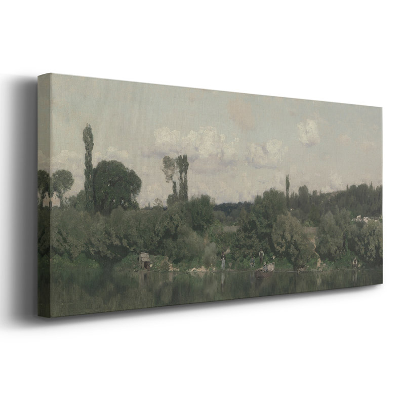 Série paysage -DXCIV- Toile tendue avec châssis - Prêt à accrocher, H 16 po x l 40 po
