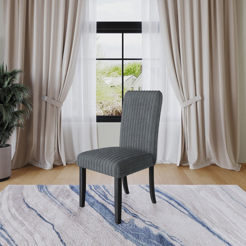 Chaise de salle à manger Guymon, Gris