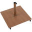 Parasol de patio en tissu / aluminium avec base Chavelle