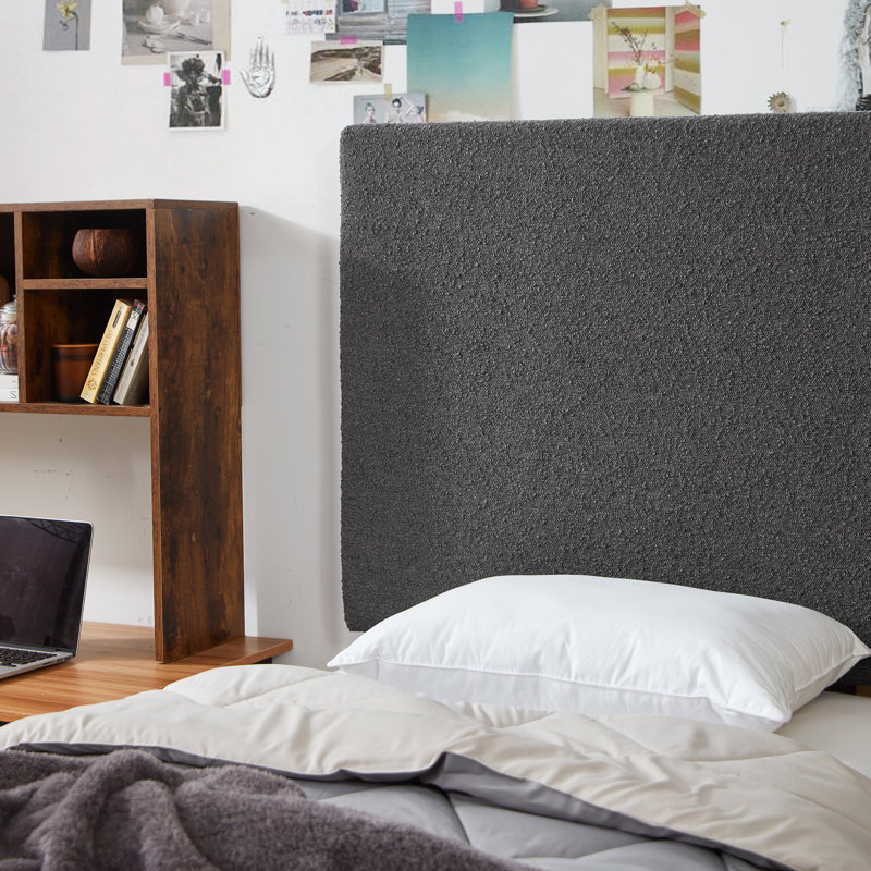 Tête de lit tapissier simple Villa XL, Gris