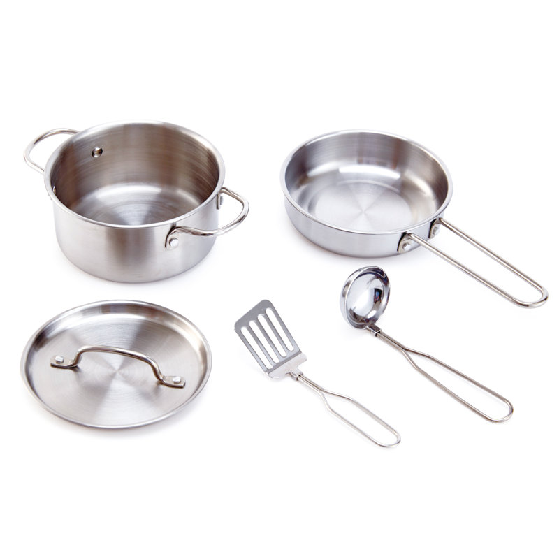 Hape 2-In-1 Child Safe Wood Children's Play Toy Kitchen And Grill Learning Set