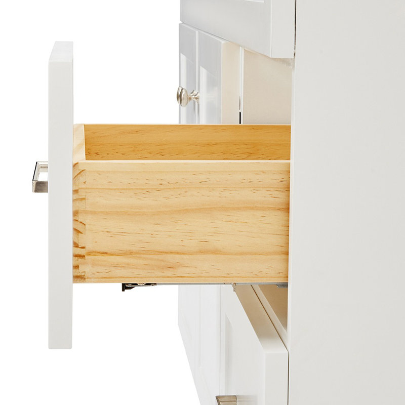 Ensemble de meuble-lavabo simple 43 po Partham, Blanc